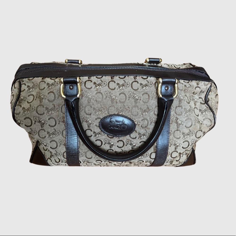 Authentic Celine C Macadam Boston bag